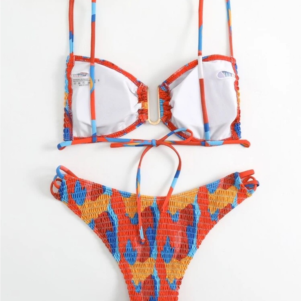Colorful Patterned Bikini Set - Picture 3 of 3